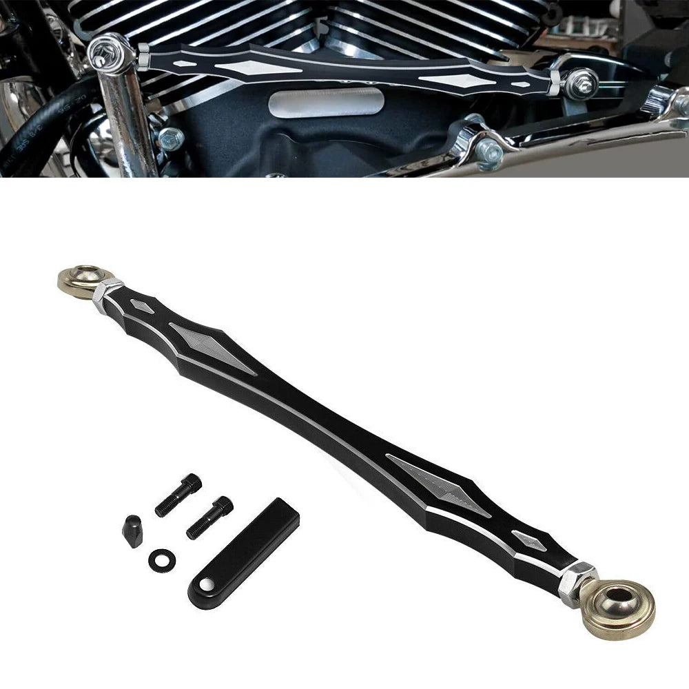 Black Motorcycle Gear Shift Linkage Shift Levers For Harley Touring Street Glide Electra Glide S - Automotive LED Light