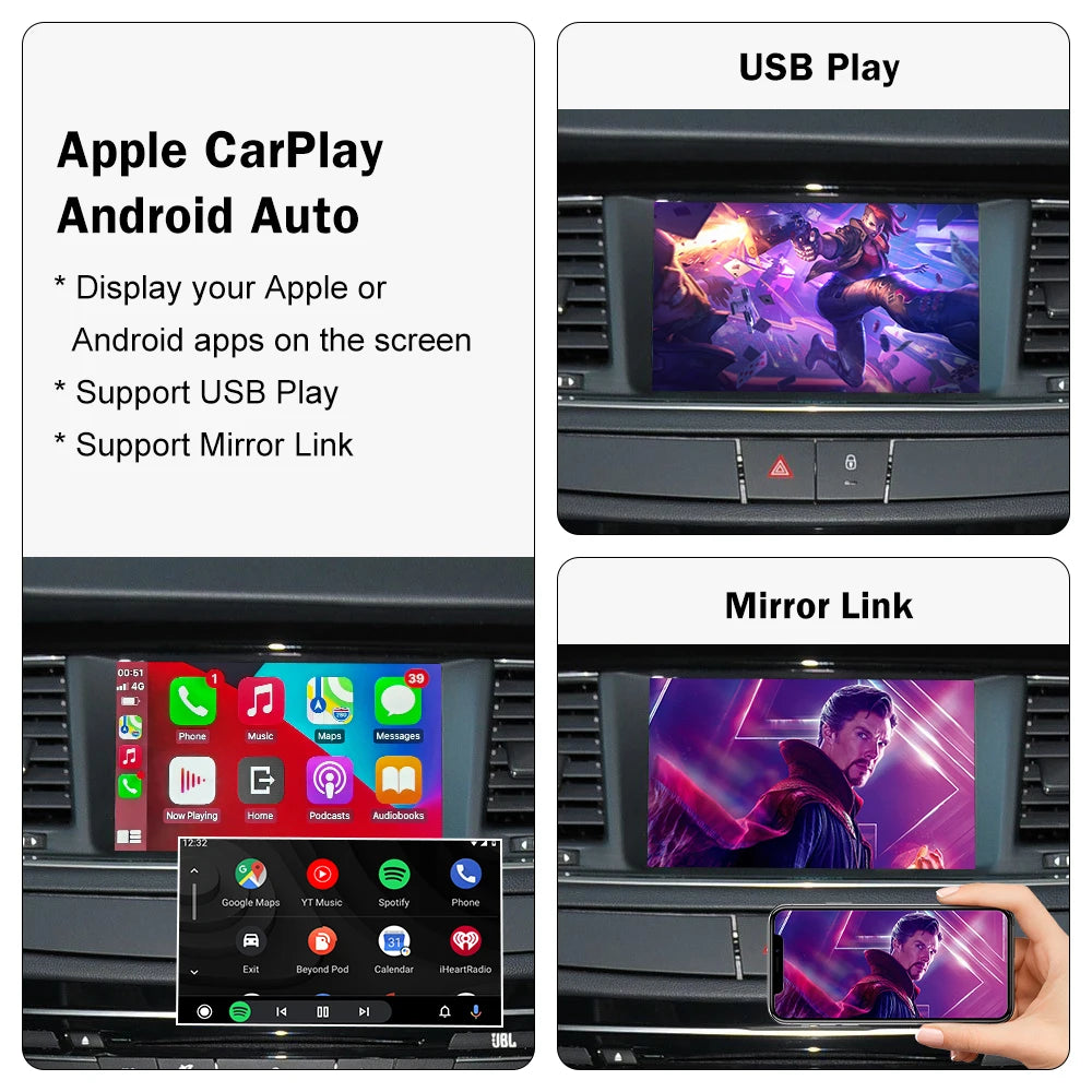 Wireless Carplay for Peugeot 508 2008 408 2014-2016 7inch Screen Support Android Auto Mirr | AUTOKITSHOP