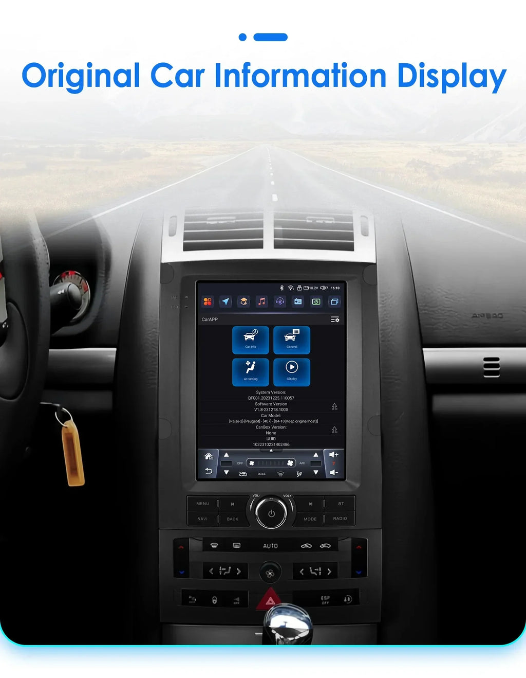 9.7inch Android Car Radio For Peugeot 407 2004-2011 Intelligent Stereo Multimedia Player G