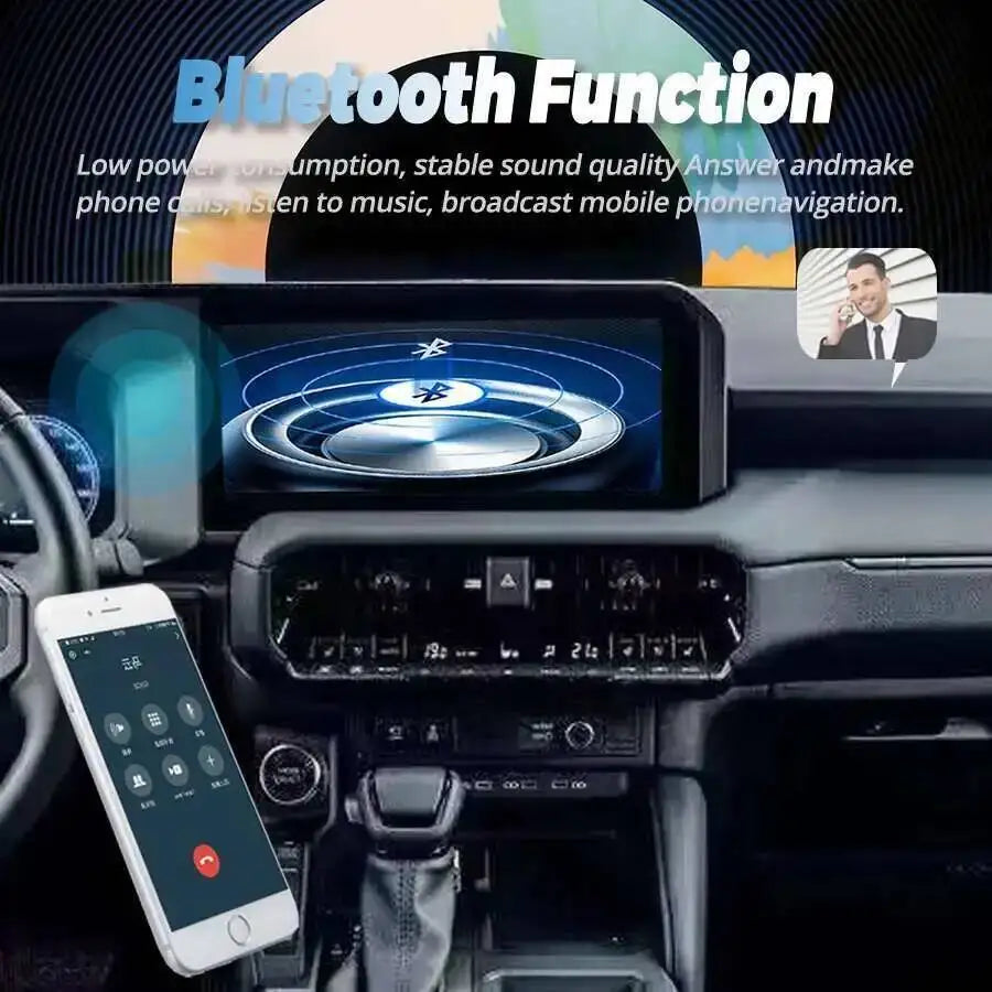 Car Stereo Radio Multimedia Player Navigation 12.3inch Android For Toyota Prado LC250 2024