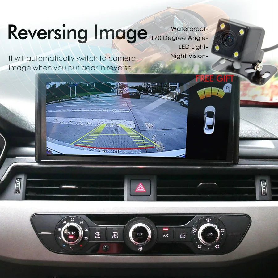 12.3 inch Android 14 Car Radio For Audi A4 A5 Q5 B9 2016-2025 auto multimedia video player