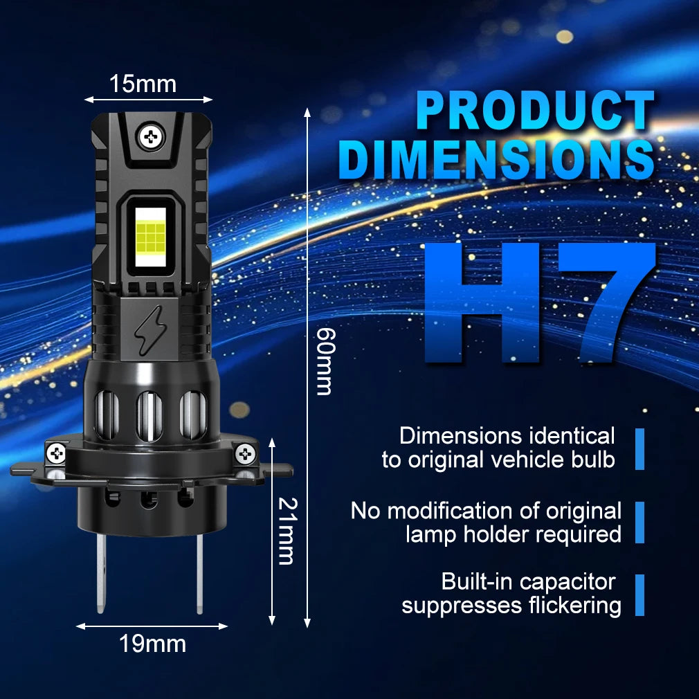 TOAUTO H4 Led Headlights 70W 30000LM H7 LED Canbus 9005 9006 H11 Car Light Bulbs Auto Head