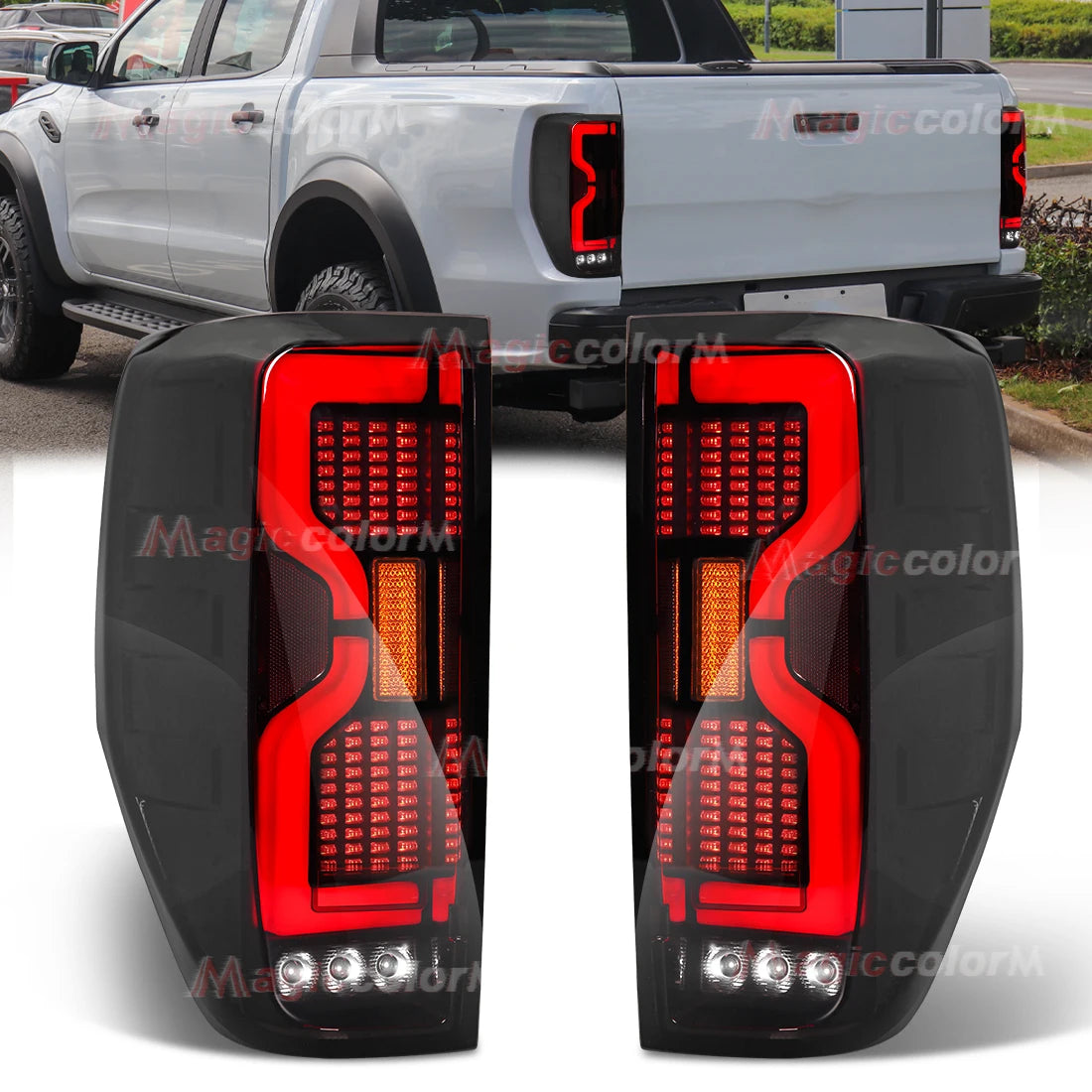 Left/Right Tail Lamps For Ford Ranger Raptor Wildtrak XLT XLS XL 2012 2013 - 2020 2021 Tur | AUTOKITSHOP