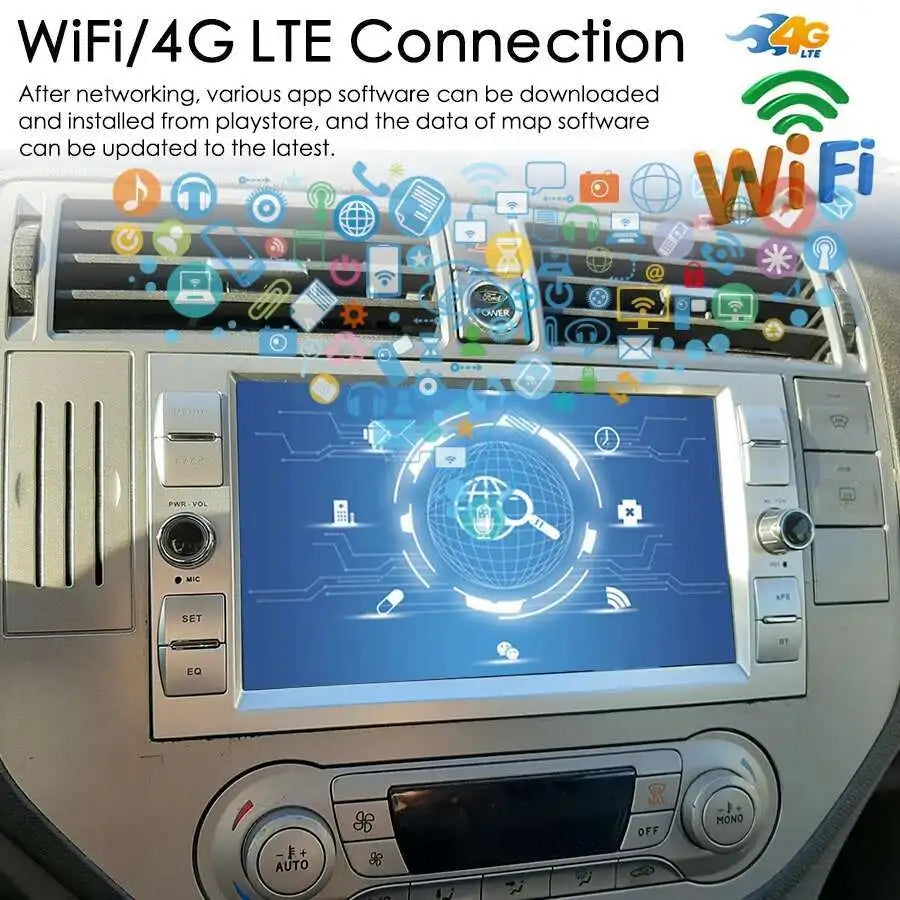 8GB RAM 128GB ROM Android 12 Multimedia Video Player For Ford Kuga 2008 Smax Fiesta Naviga