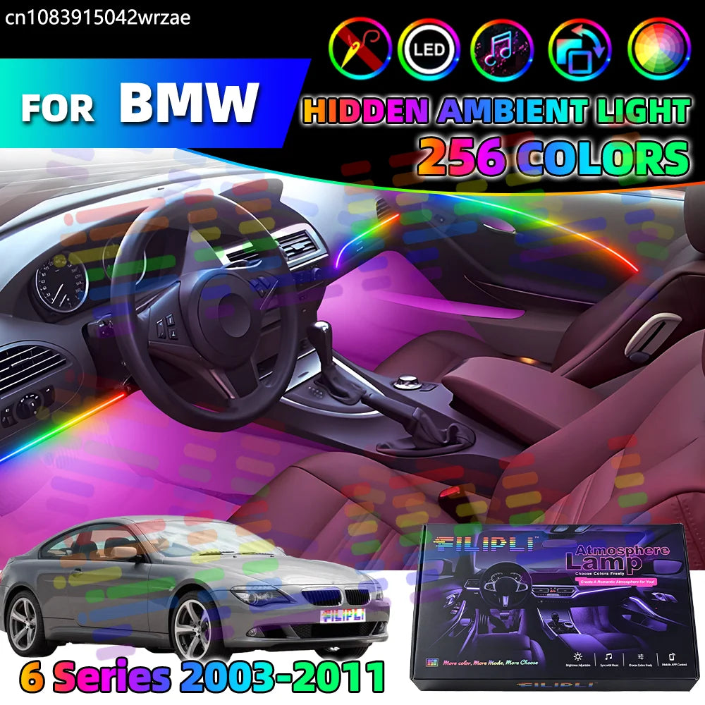 64 RGB - Ambient Light - for BMW E63 E64 - App Control - Car Interior Lighting | AUTOKITSHOP