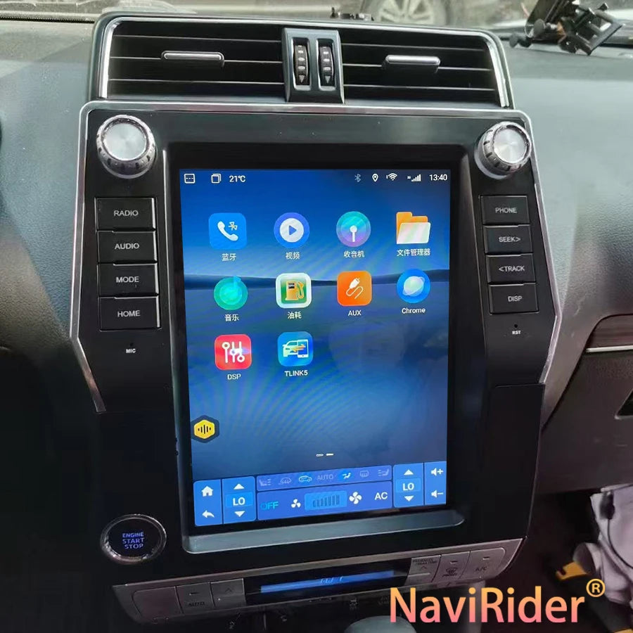 For Toyota Land Cruiser Prado 2018 Car Multimedia Video Player Touch ScreenCar Radio Navi