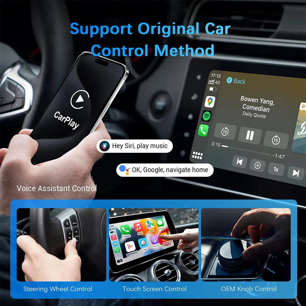 Mini 2in1 Rhythm Wireless Carplay Adapter Android Auto For Chery Tiggo 8 Tiggo 2 Tiggo 3 T | AUTOKITSHOP