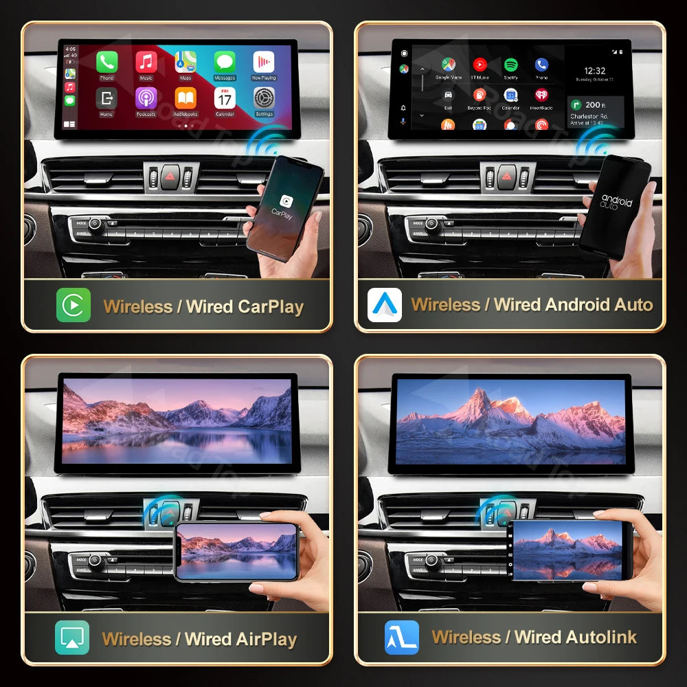 RoadTop 12.3' Wireless Carplay Car Multimedia Touch Screen For BMW X1 F48 2015-2022 NBT EV