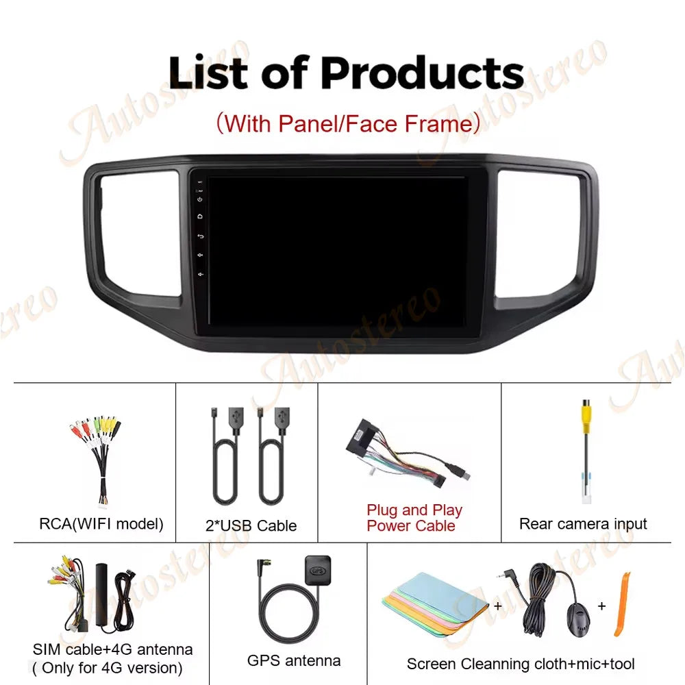 Android 15 HD Touch Wireless CarPlay For VW Amarok 1 2016 2017 2018 2019 2020 Android Auto
