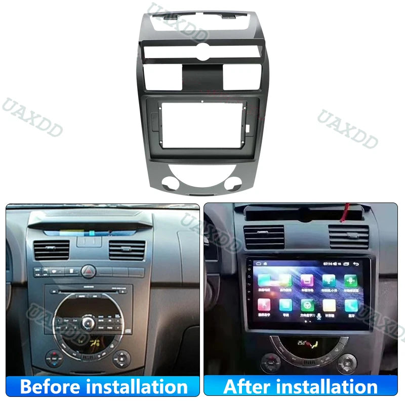 Car Audio 10.1INCH Screen Head Unit Dash Fascia Panel Frame Kit CD Adapter For SsangYong R