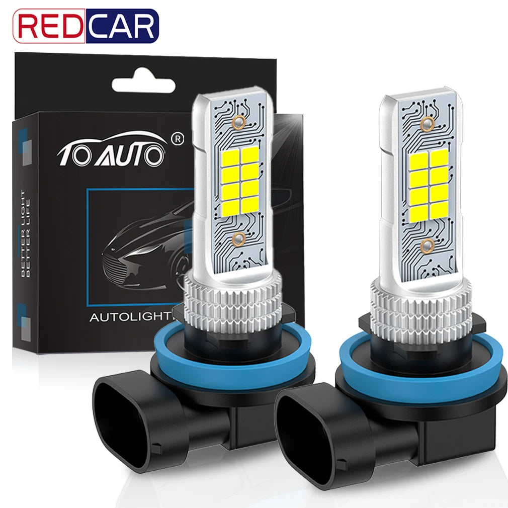 H8 H11 LED Bulb H16 JP 9005 HB3 9006 HB4 Led Car Fog Light Bulbs DRL Auto Driving Running