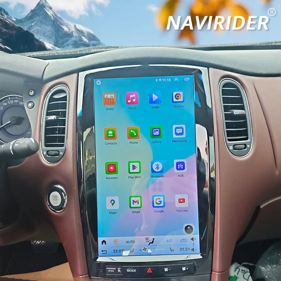 13.8 Inch Android15 Car Radio For Infiniti QX50 EX35 EX25 2013-2022 GPS Navi Vertical Scre | AUTOKITSHOP