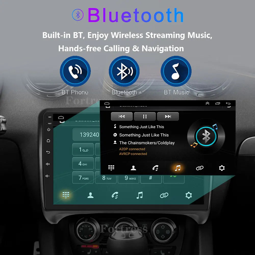 For Audi TT MK2 8J 2006-2014 Android 16 Auto Car Radio Multimedia Stereo GPS Navi Head Uni