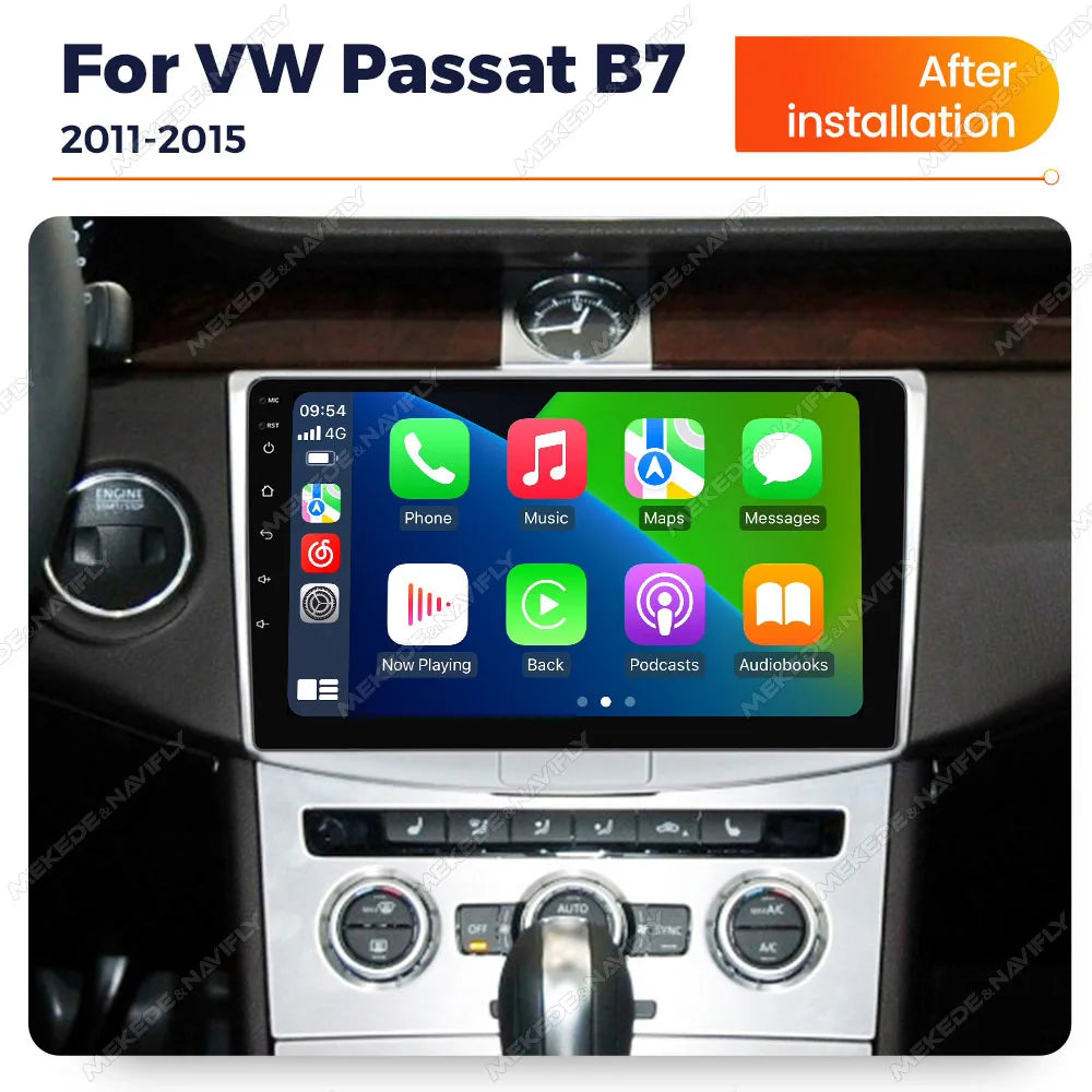 10 inch IPS screen Car Radio For Volkswagen VW Passat B6 B7 CC Magotan 2011 - 2015 Car pla