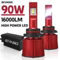 BEVINSEE 9012 HIR2 LED Headlight Bulb 90W 16000LM CANBUS Super Bright For VW for Tiguan fo