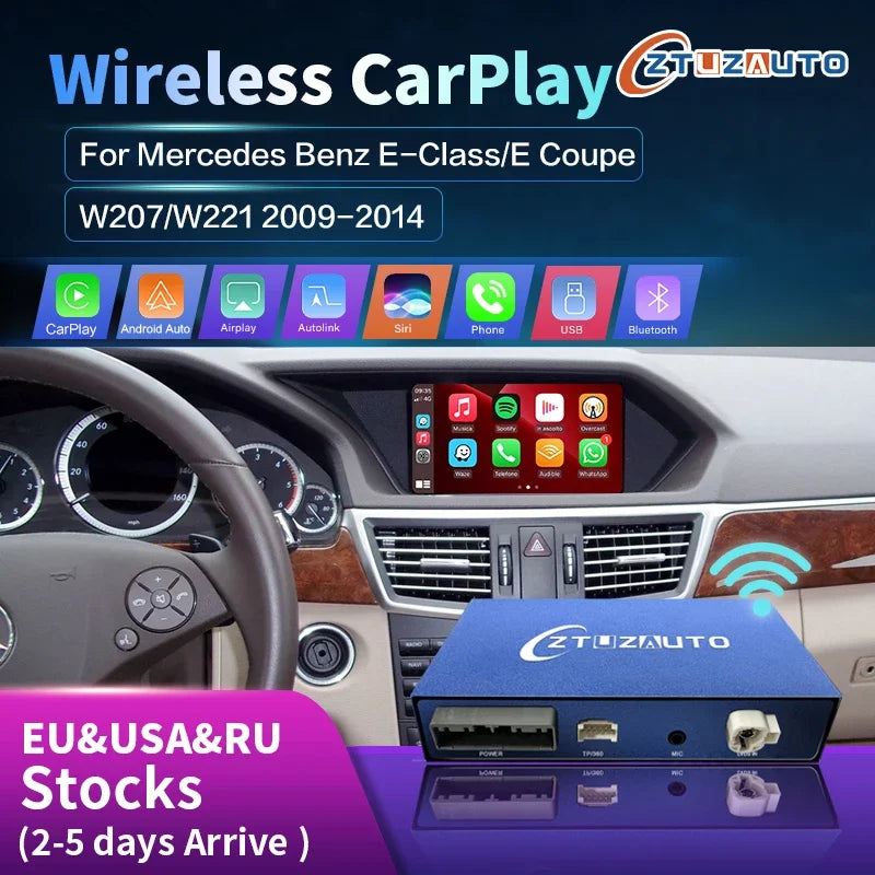 Newest Wireless CarPlay Android Auto Interface for Audi Q5 2010-2020, with Mirror Link Air