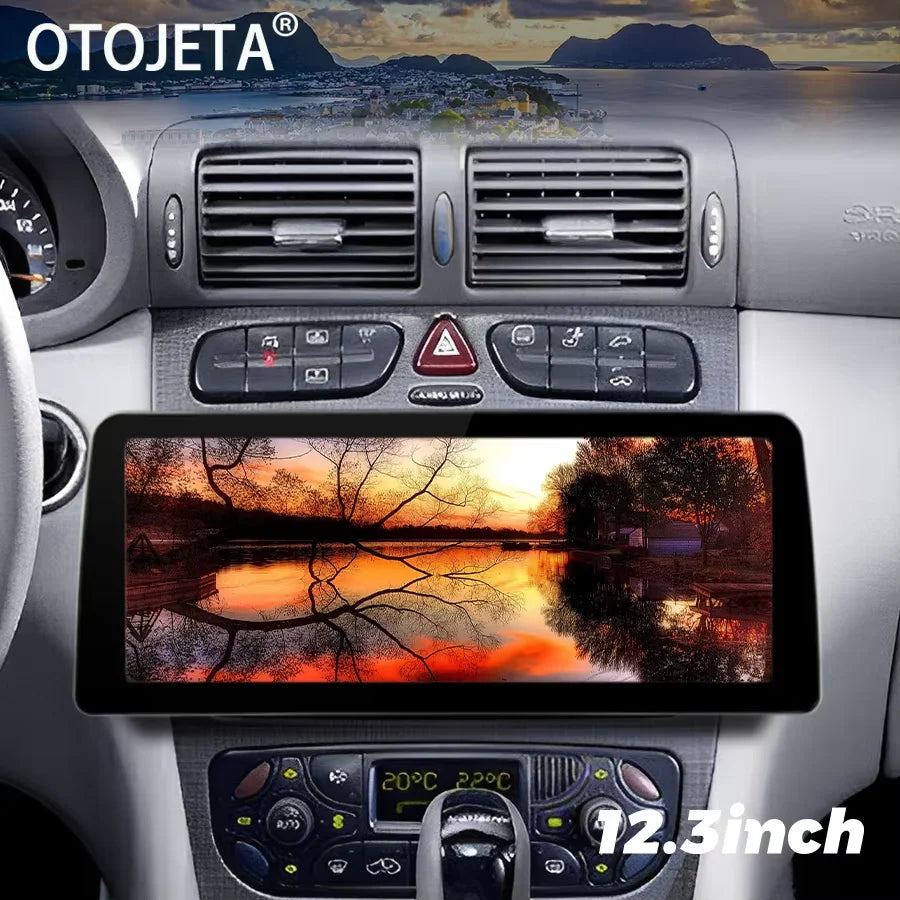 12.3inch Radio Android Car Video Player Stereo For BENZ C ClASS W203 2002-2003 CLK-CLASS W