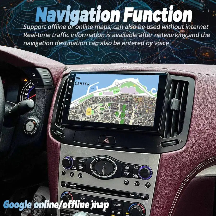 Android 15 Car Radio For Infiniti G25 G35 G37 2004-2013 GPS Navigation Android Auto Stereo