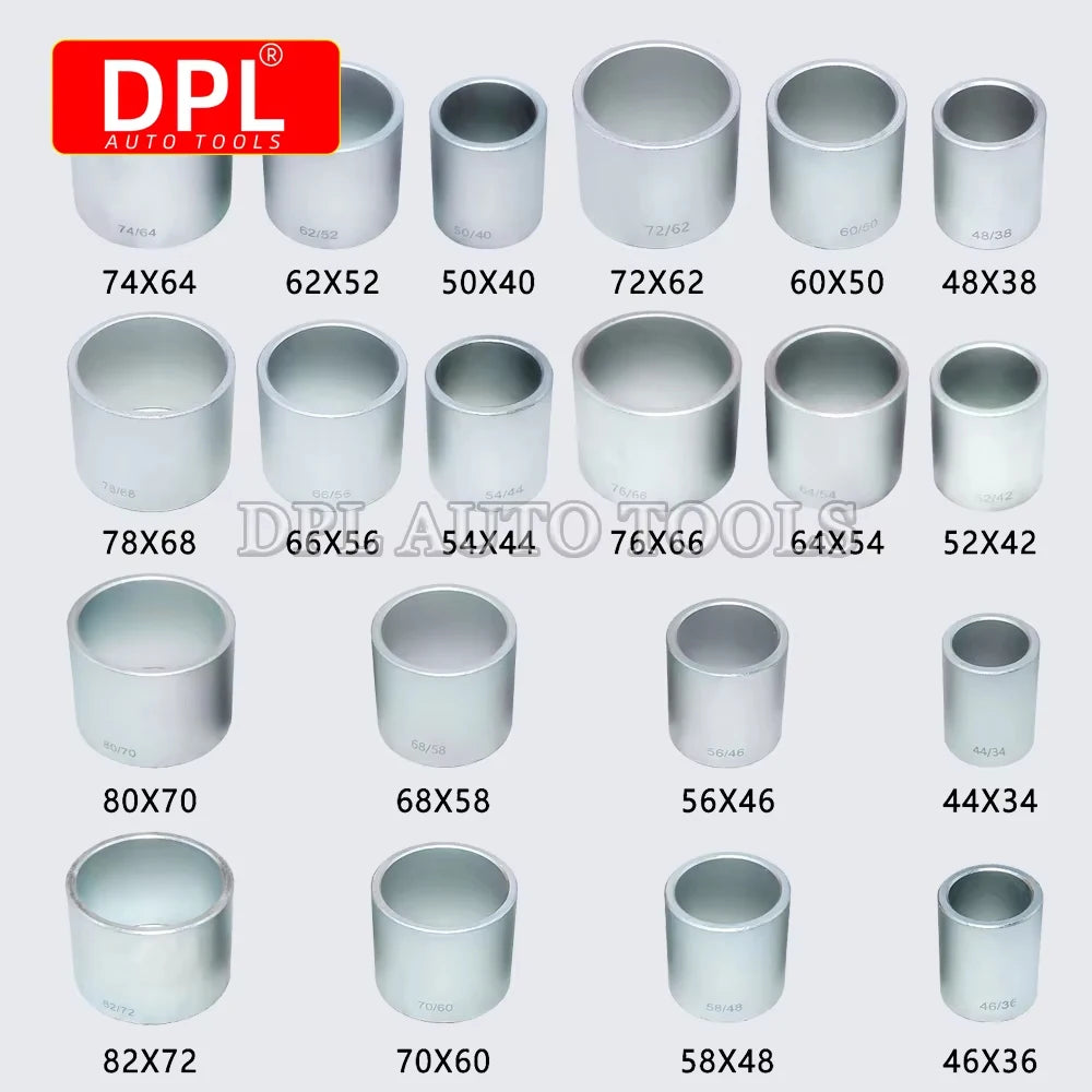 28pcs Press and Pull Sleeve Kit Remove Bushes Bushing Bearings Seals Removal Insertion Tool Set - Automotive LED Light