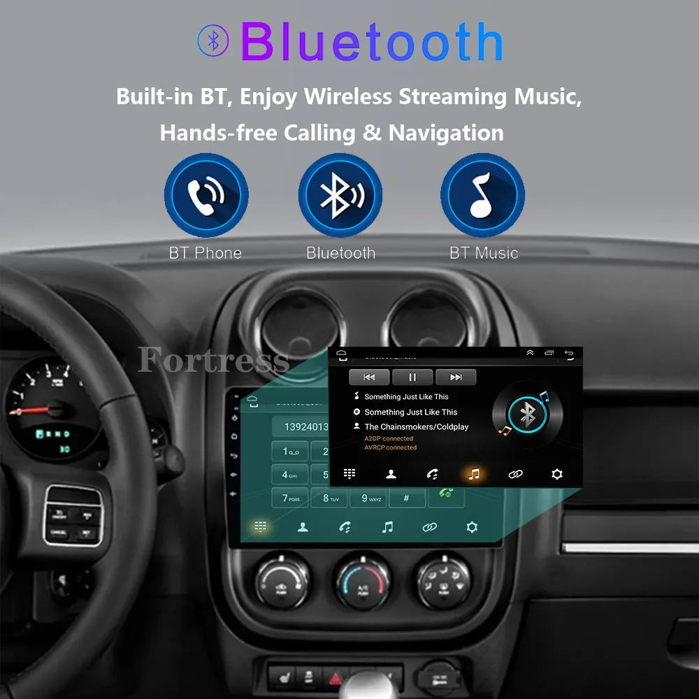 Car Radio Carplay For Jeep Compass Patriot 2011 - 2017 Navigation GPS Android Auto Screen