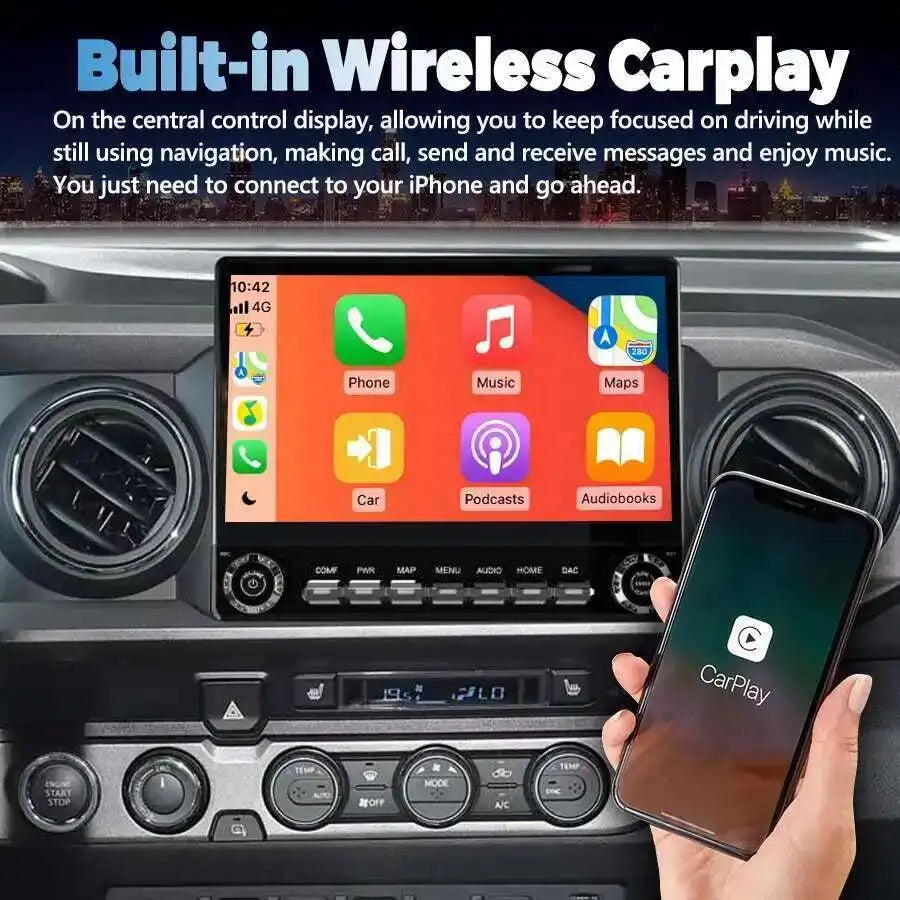 Android 13 For Toyota Tacoma 2014-2022 Multimedia Player Carplay Car GPS Auto Radio Stereo | AUTOKITSHOP