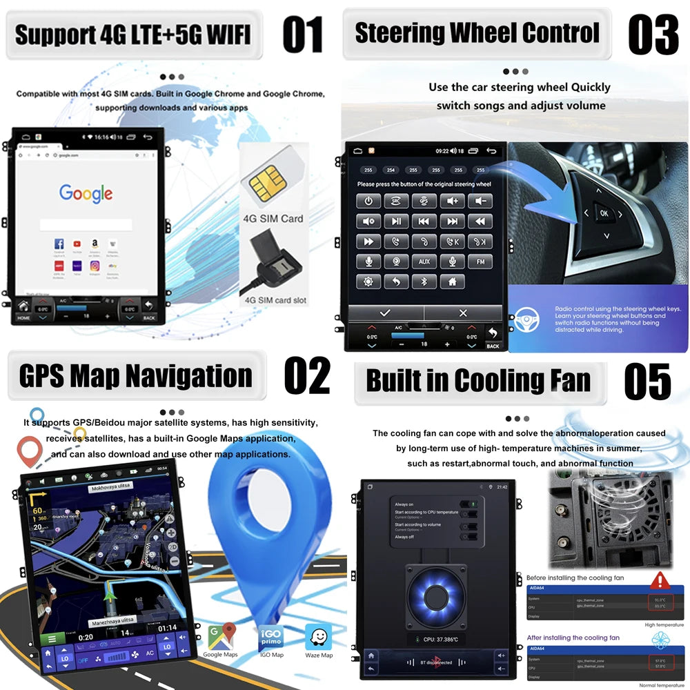 Wireless Carplay For Jeep Grand Cherokee 2016 2017 2018 Android 16 Auto Car Radio Multimed