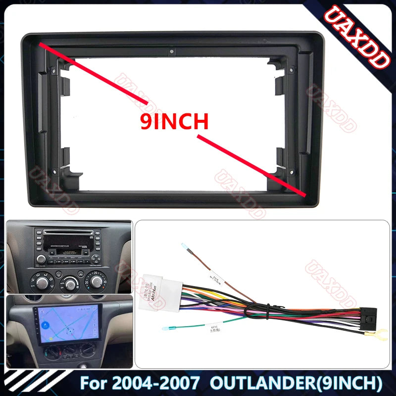 Car DVD Radio Android for 2004-2007 Mitsubishi OUTLANDER 9INCH Stereo Screens DashboardScr