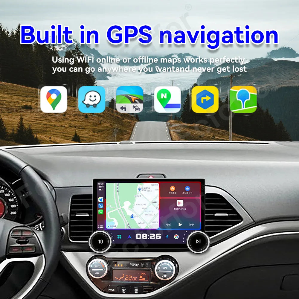 11.5 Inch Android 15 Ultra Large HD Touch Display Wireless CarPlay Android Auto GPS Stereo