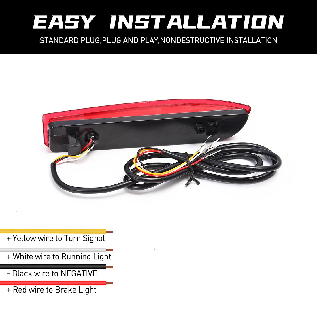 LED Rear Bumper Reflector Lights for Toyota RAV4 2006 2007 2008 2009 2010 2011 2012 For PR | AUTOKITSHOP