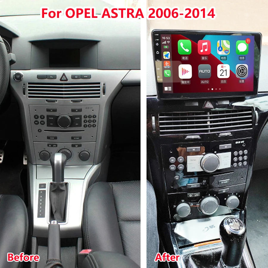 9inch For Opel Astra H 2006-2014 Car Radio Multimedia Auto Video Player Navigation GPS And