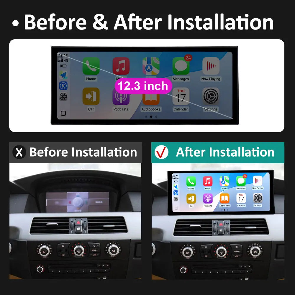 Car Multimedia Video Player for BMW 5 Series E60 E61 E62 2005 - 2012 CCC CIC System Androi | AUTOKITSHOP