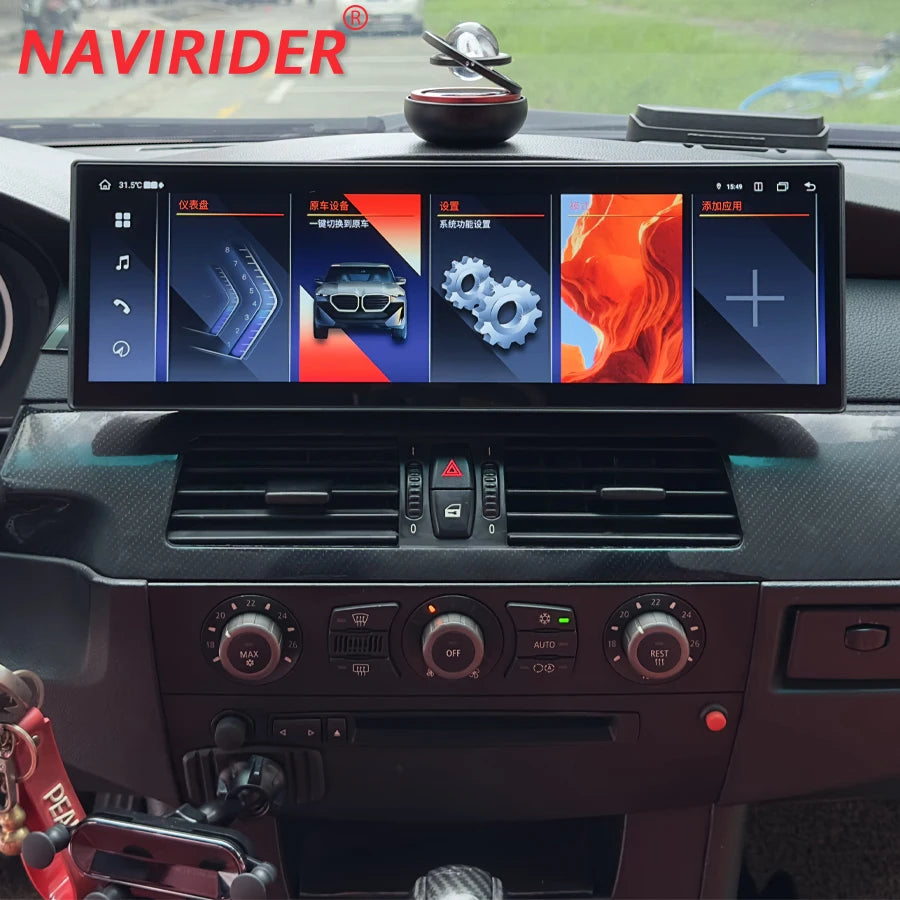 14.9inch Android Screen For BMW 5 Series E60 E61 E63 E64 E92 2003-2010 CIC CCC Stereo Carp