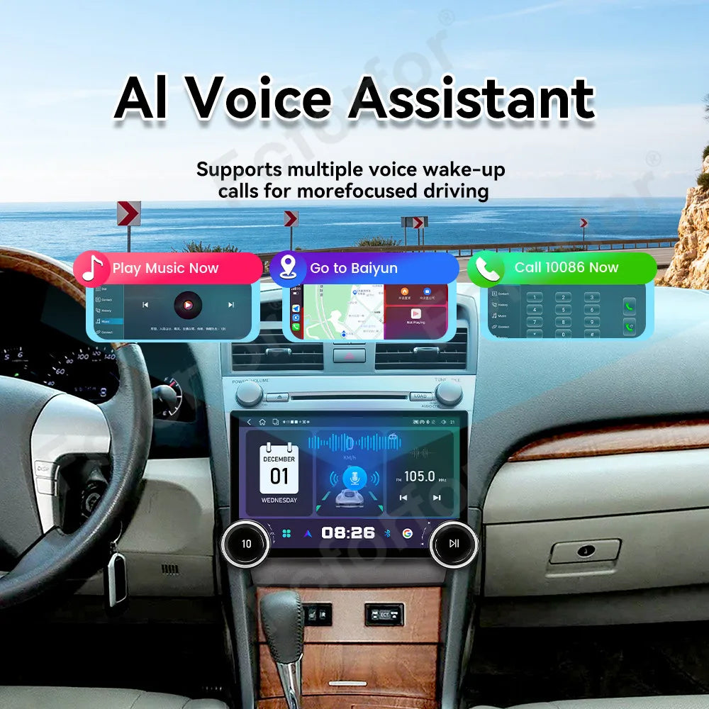 HD Large Touch Screen Car Radio 11.5 Inch Wireless CarPlay Android 15 GPS Navigation Stere
