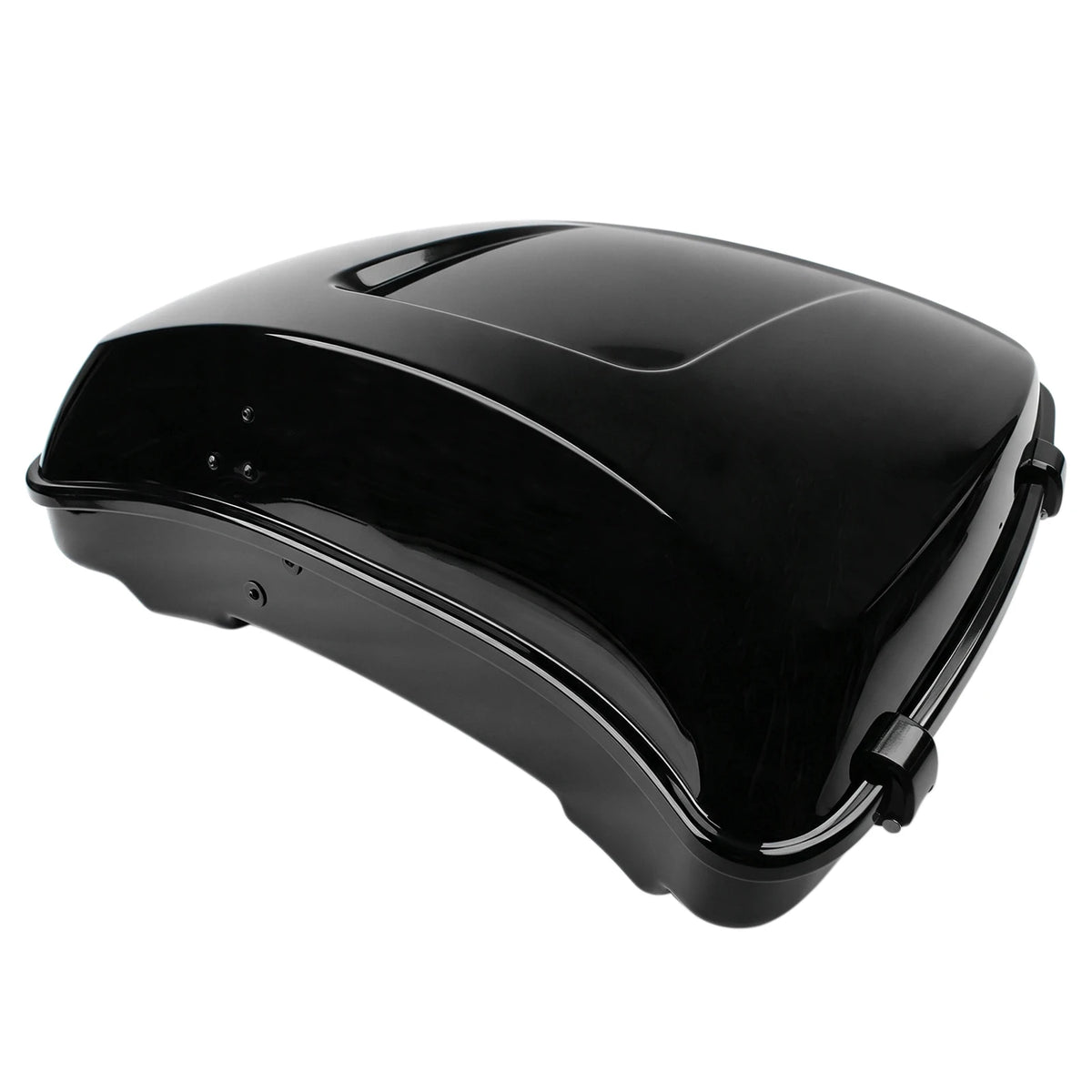 Motorcycle Black Razor Tour Pak Trunk Hard Luggage With Latch For Harley Touring Road King Stree - Automotive LED Light