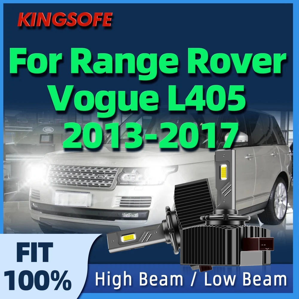 KINGSOFE D3S LED Headlight 30000LM HID 130W 6000K CSP Chips Car Light For Range Rover Vogu