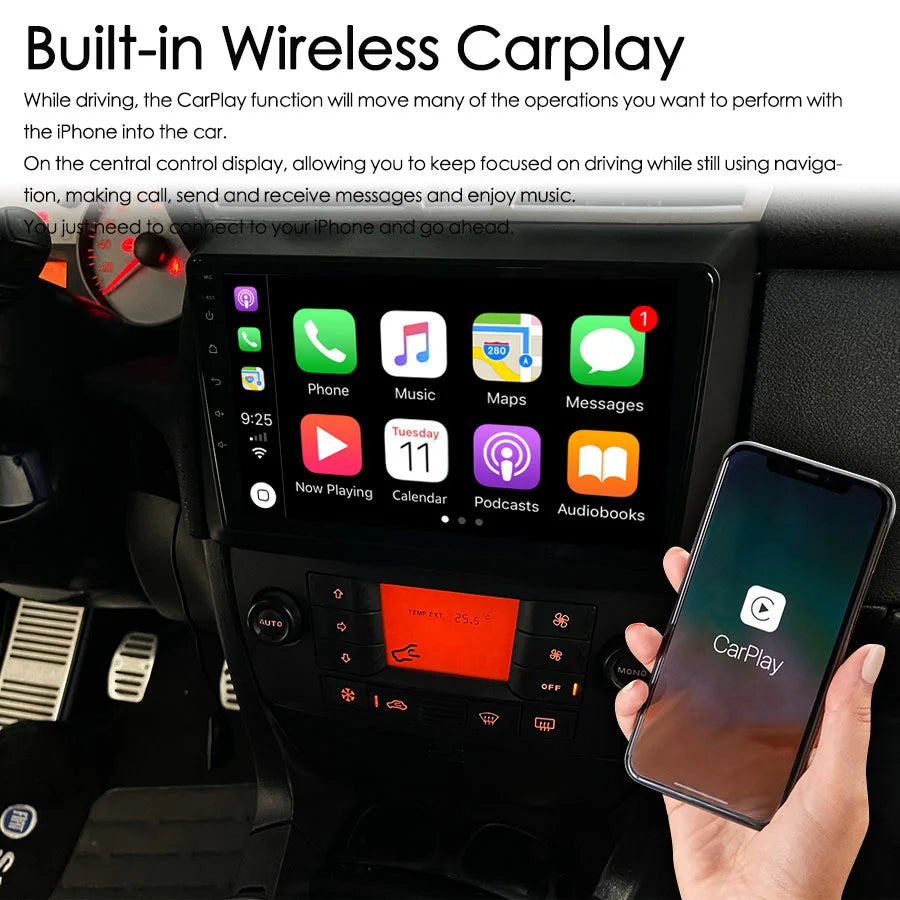 128GB ROM Android 13 Radio 2Din For Fiat Stilo 2002-2010 CarPlay Navigation GPS Touch Scre