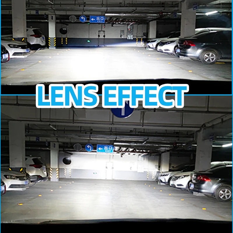 LED Car Headlights H1 H4 H7 H11 9005 HB3 9006 HB4 6000K White Light Dual Copper Tube Vehic