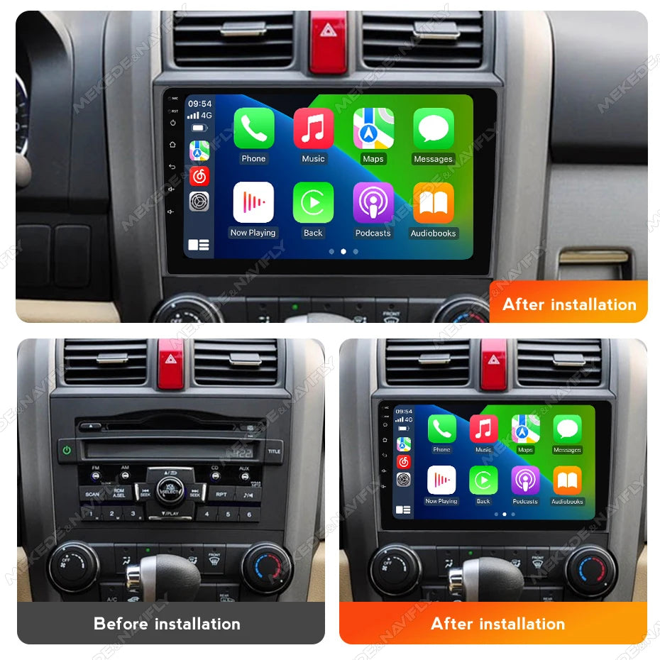 Wireless Car-play Android Auto Car Radio for Honda CR-V 3 RE CRV 2006-2012 Multimedia Vide | AUTOKITSHOP