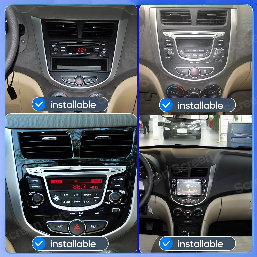 Android 16 For Hyundai Solaris Verna Accent 1 2010 - 2016 Car Radio Multimedia Video Playe | AUTOKITSHOP