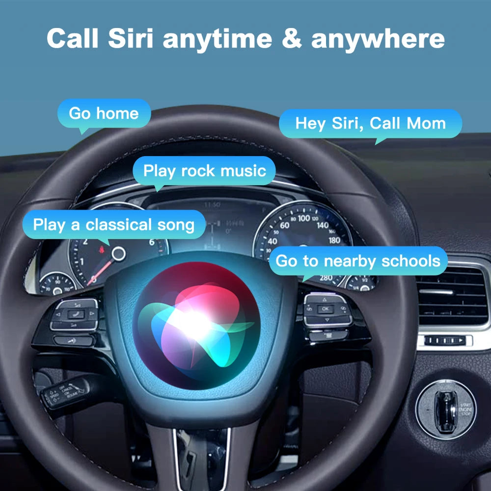 6.5" Wireless CarPlay Android Auto Interface for Volkswagen Touareg RCD550 2010-2017 - Mirroring AirPlay Kit