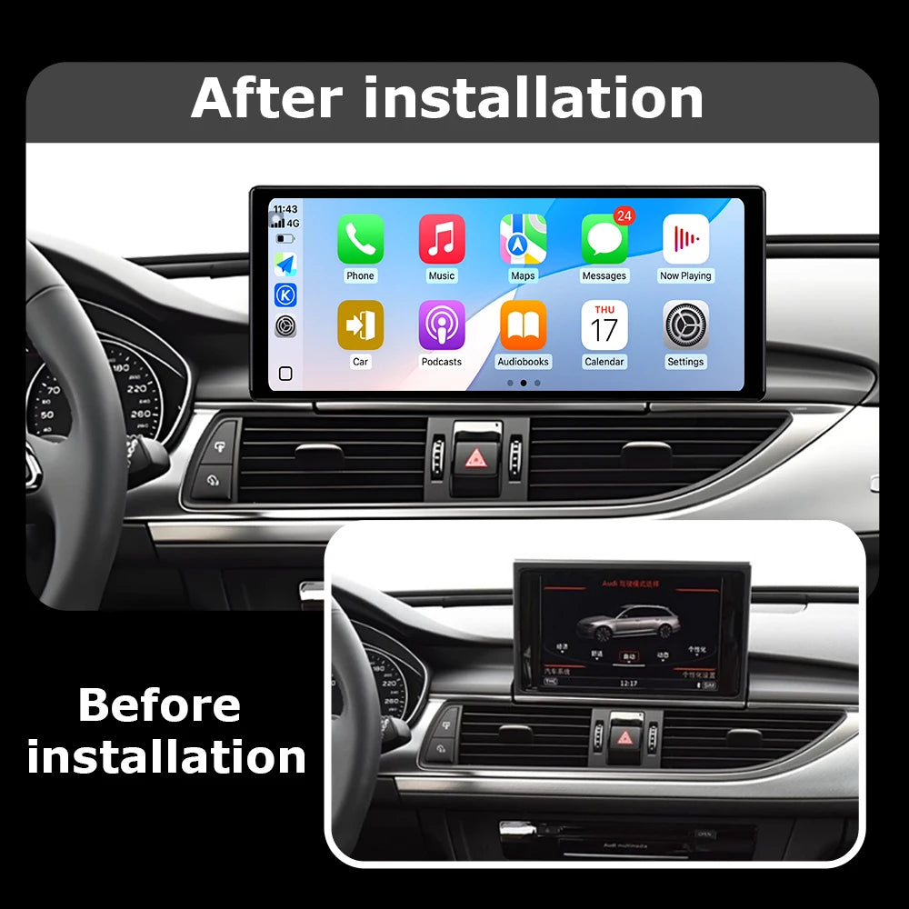 12.3 " Android OS Intelligent System Car Radio Multimedia Player For Audi A6L 2012 - 2018