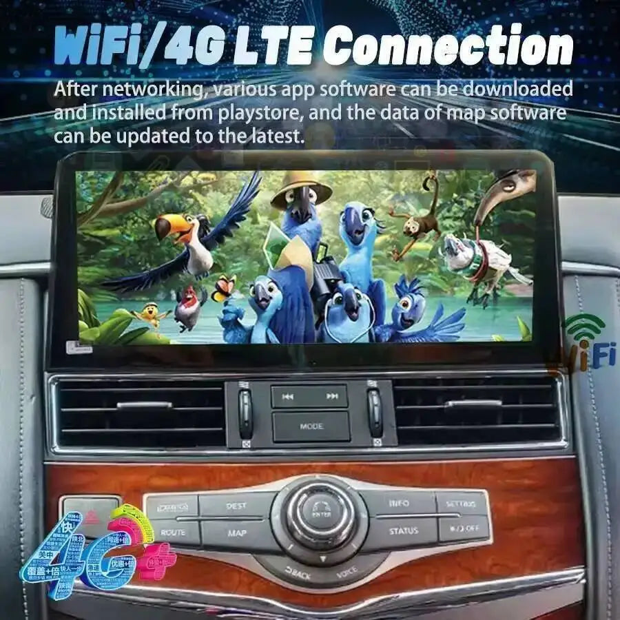 S 12.3inch Android15 Touch Screen For Nissan Patrol Y61 Y62 Infiniti QX80 QX56 2010-2020 M | AUTOKITSHOP