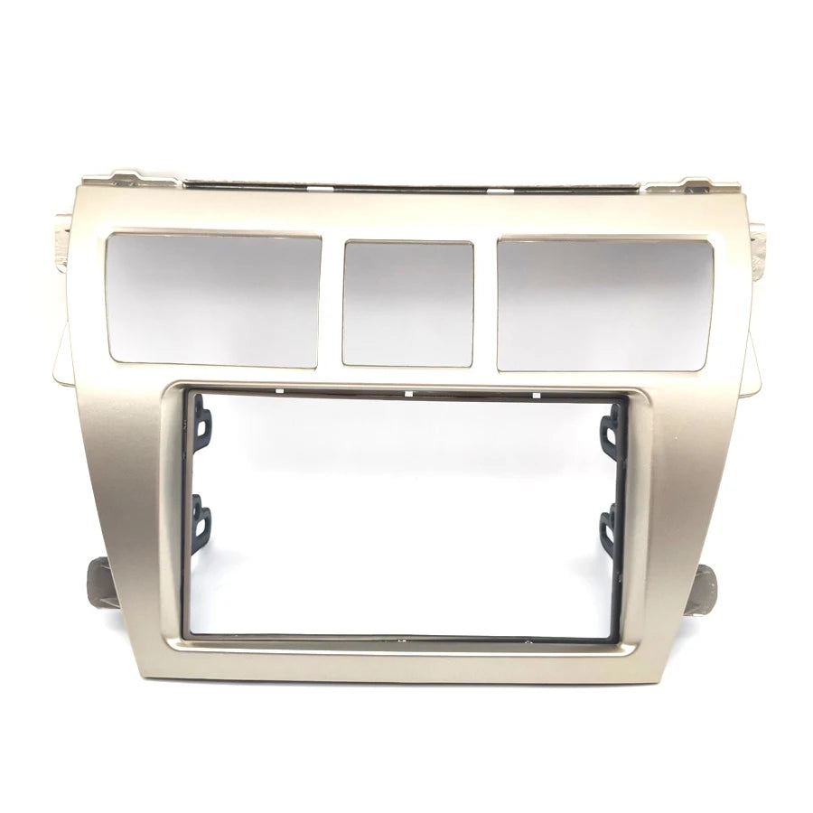 2Din Car CD/DVD Frame Facia Panel Trim for Toyota Vios Yaris Sedan 2007-2012