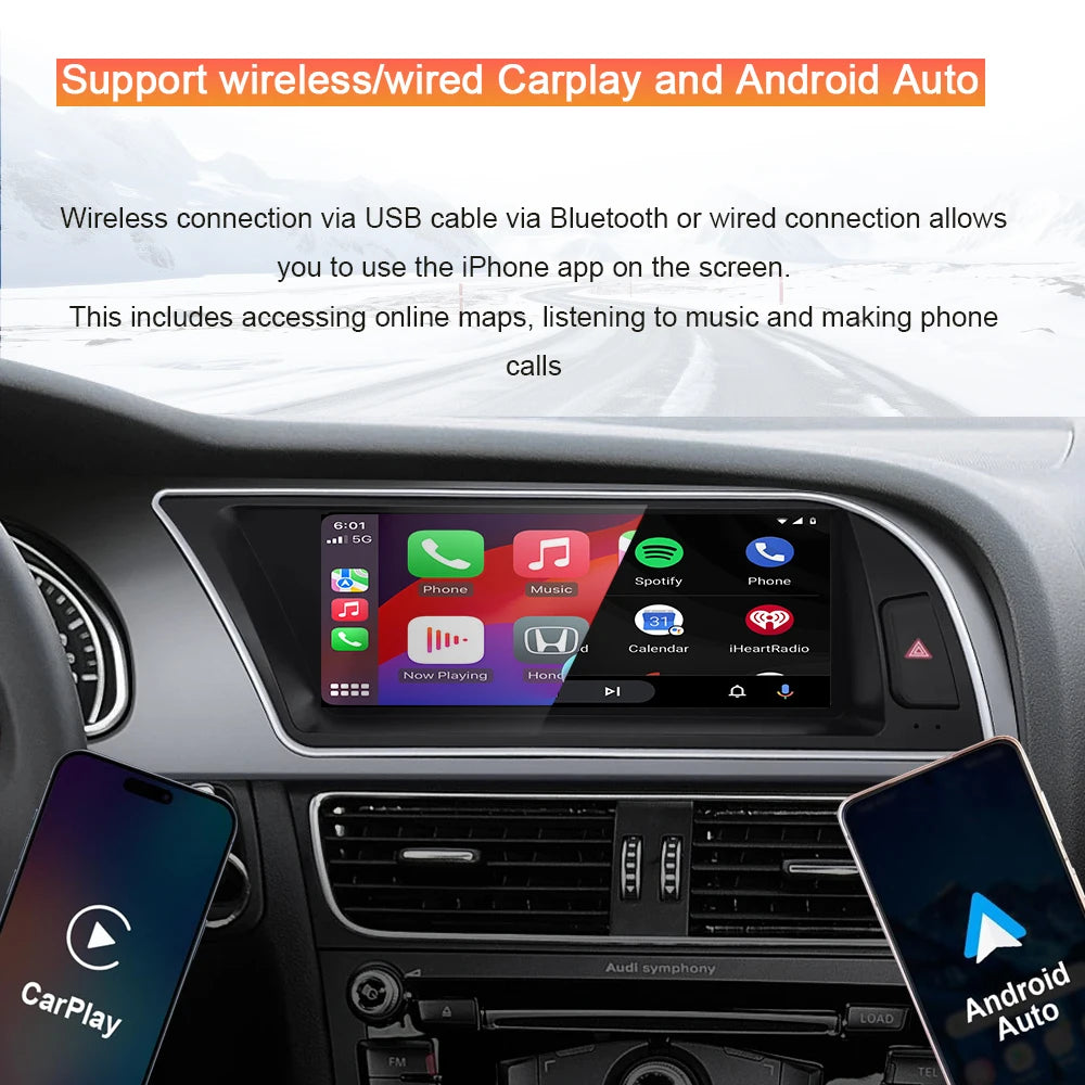 8.8inch Car Multimedia Player Stereo For Audi A5 2009 2010 2011 2012 2013 -2016 Android 14