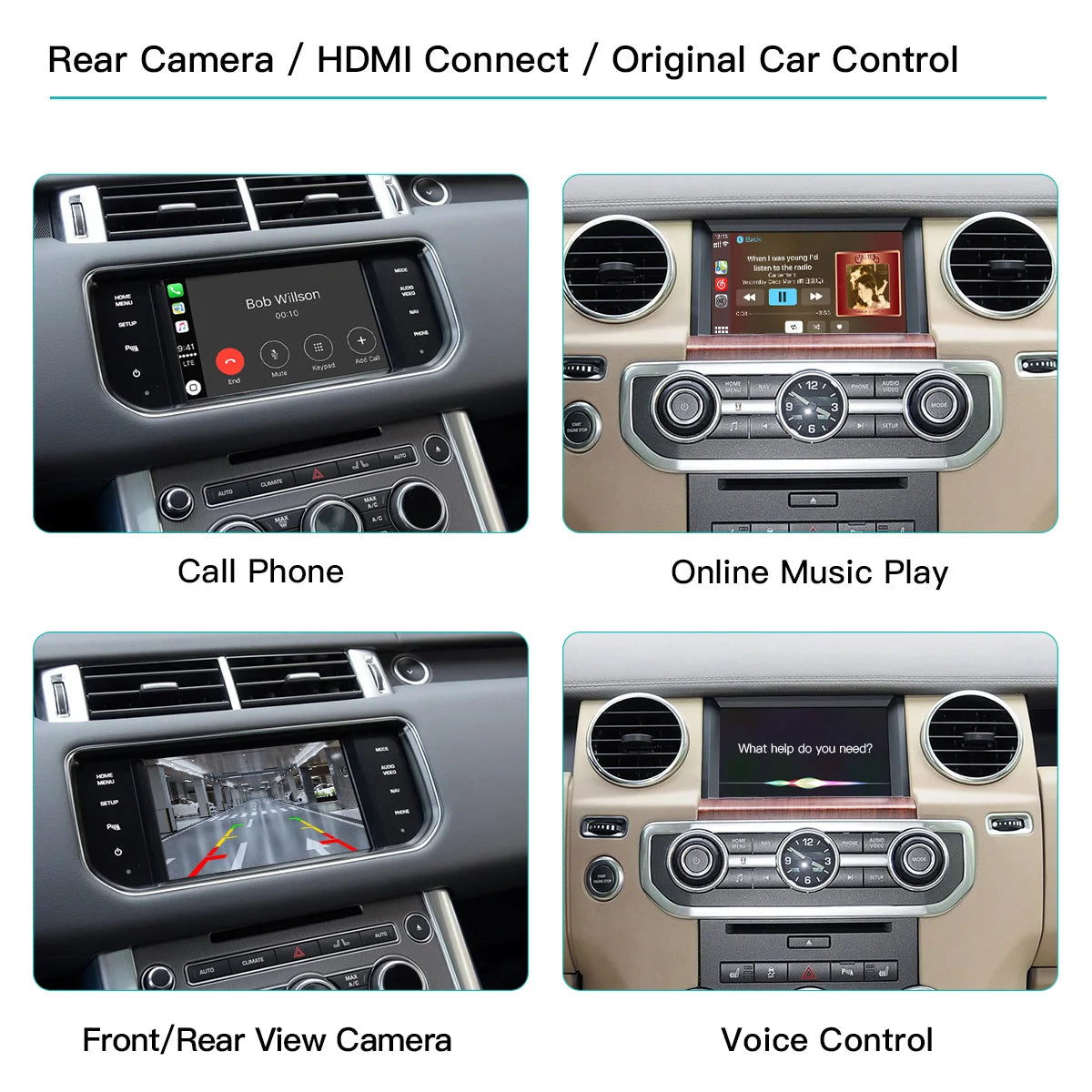 Wireless Carplay Android Auto For Land Rover Jaguar Bosch Discovery4 Evoque Freelander2 XE