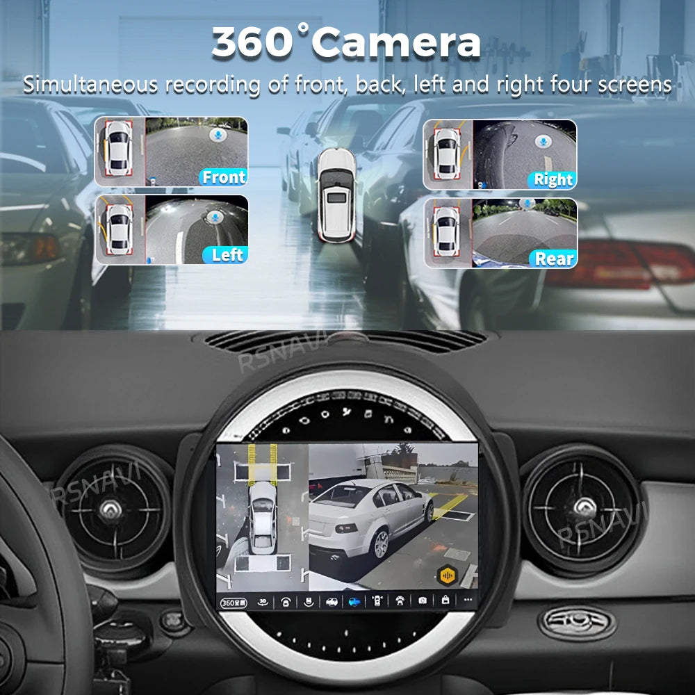 Plug and Play Android 16 Wireless Carplay Auto Car Radio For BMW Mini Cooper R56 R60 R51 2