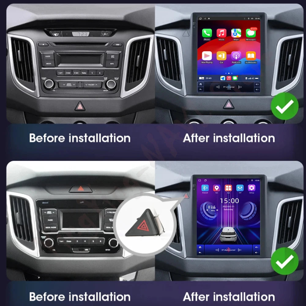9.7" For Hyundai Creta IX25 2015-2019 Car Radio Stereo Multimedia Video Player GPS 4G WIFl