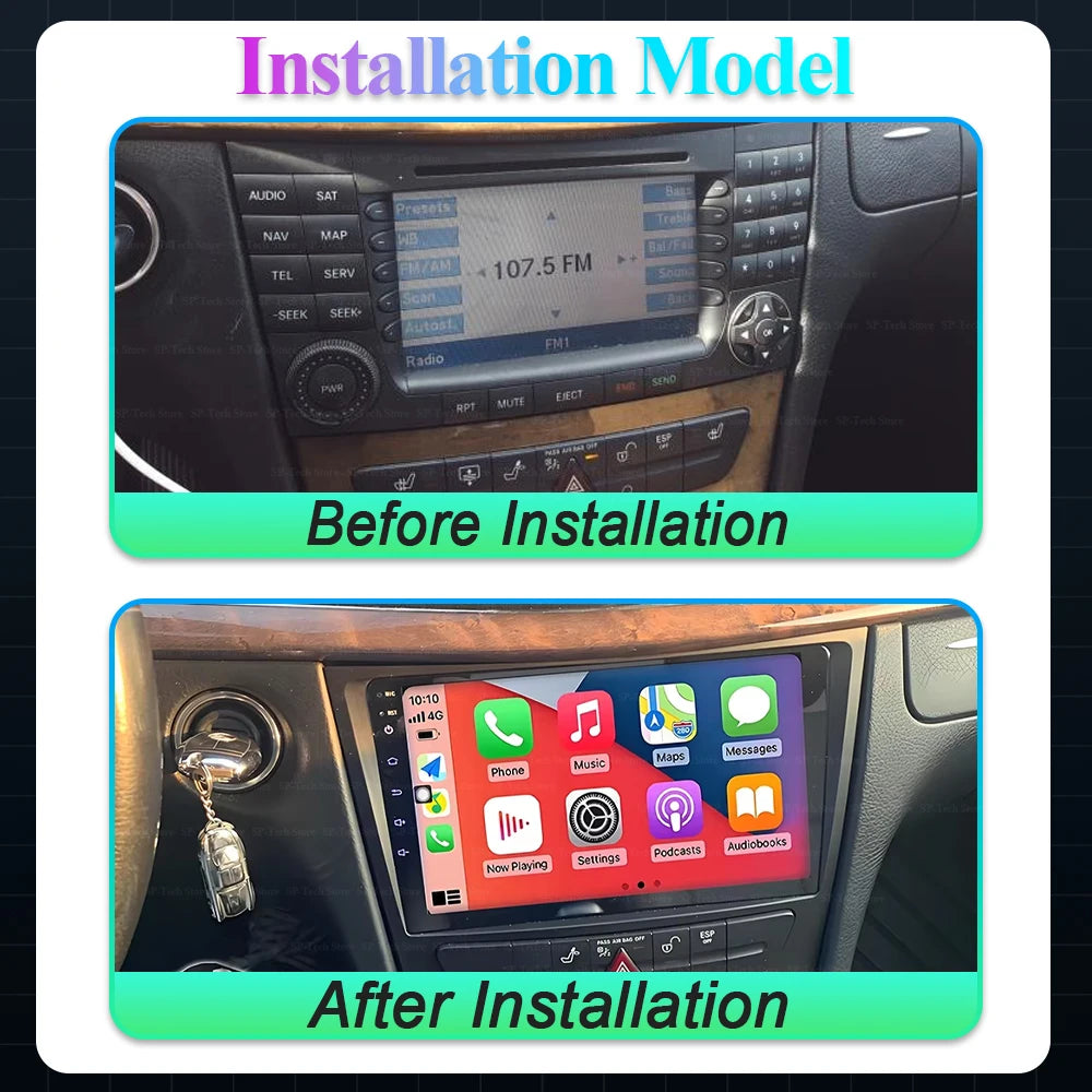 Android 16 Car Radio For Mercedes Benz E Class S211 W211 2002-2009 Cls Class C219 2004-201 | AUTOKITSHOP