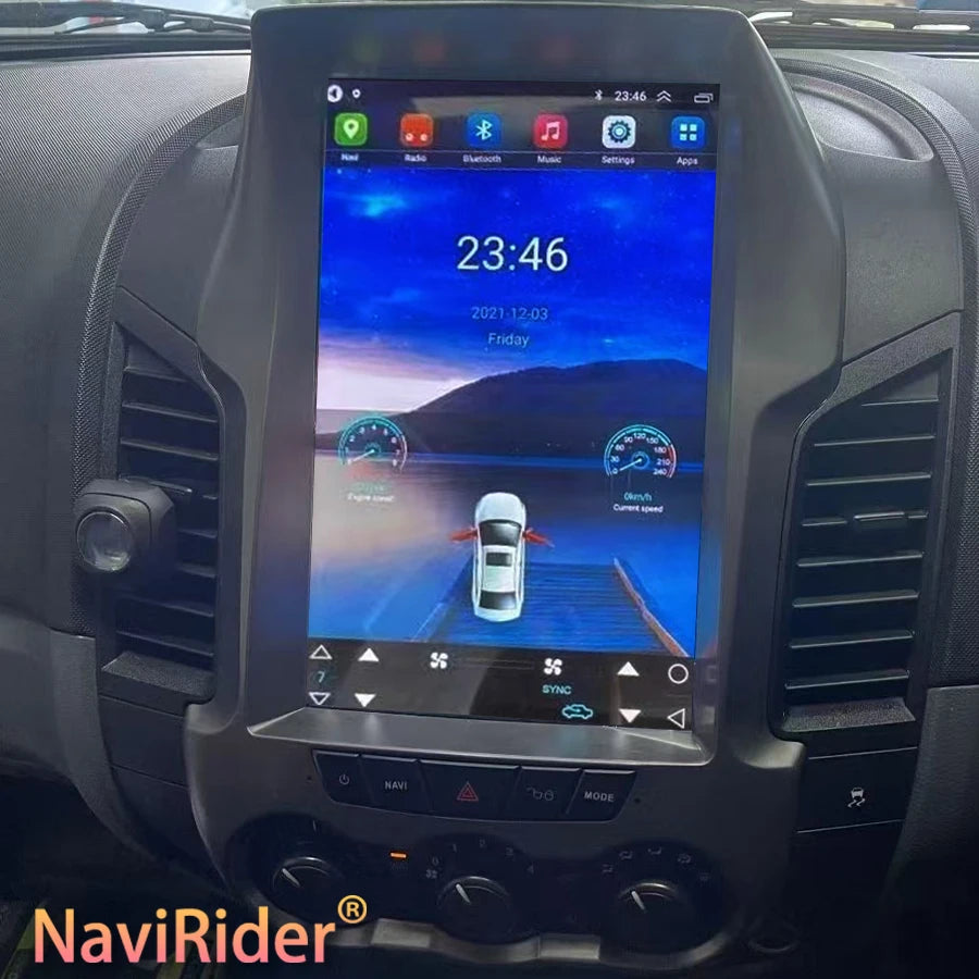 Vertical Screen Carplay Automotive DSP Android 15 For Ford Ranger Regret F250 Auto BT GPS