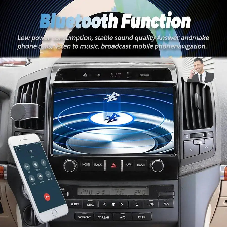 11.5inch For Toyota Land Cruiser 200 LC200 2008-2015 Car Radio Touch Screen Carplay GPS Vi